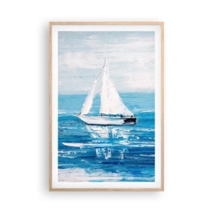 Affisch i ram av ljusek - Med en vän vid din sida - 61x91 cm