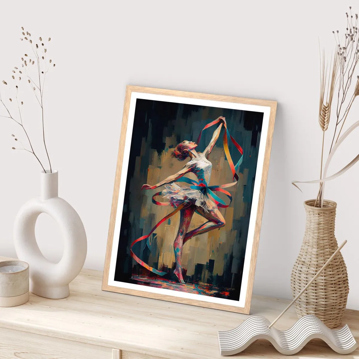 Affisch i ram av ljusek - Dans med ett band - 50x70 cm