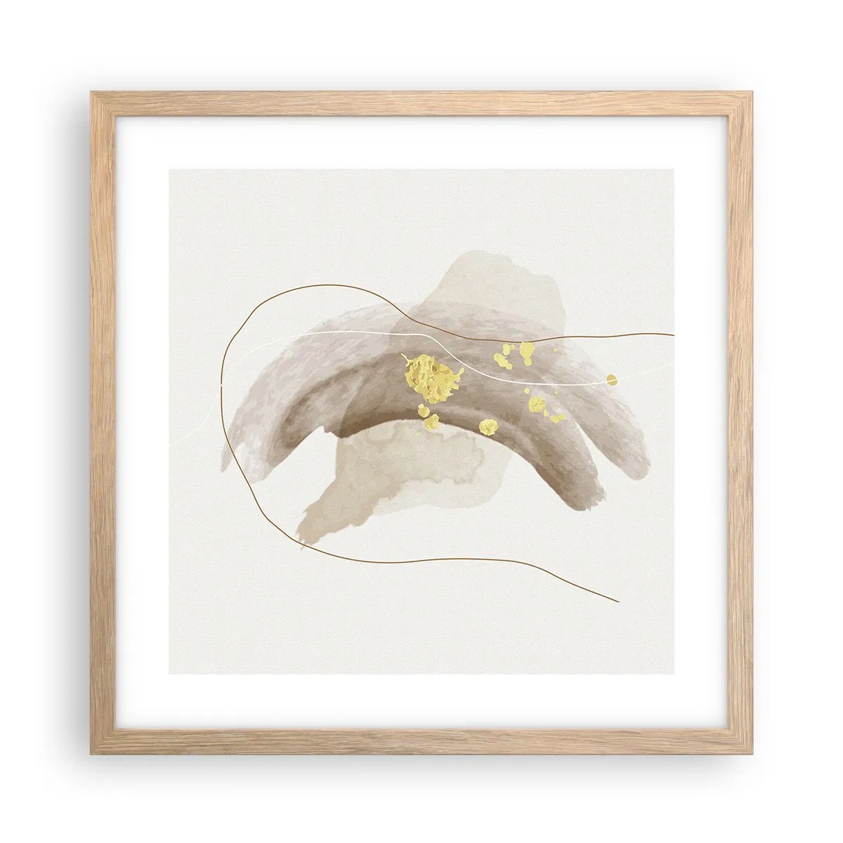 Affisch i ram av ljusek - Träffat i rummet - 40x40 cm