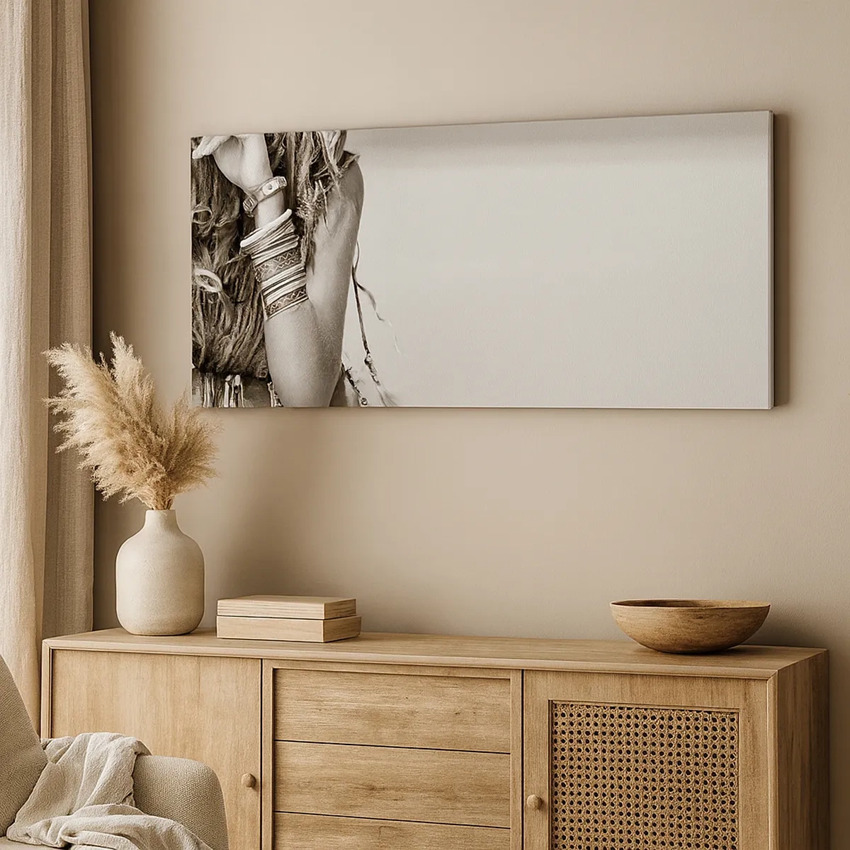 Canvastavla - Bild på duk - Som flickorna brukar - 30x30 cm