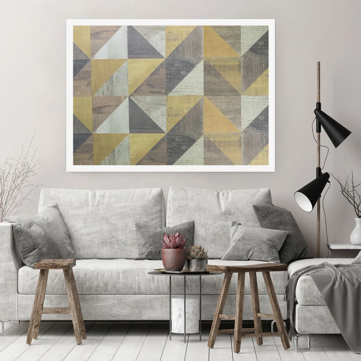 Affisch - Under triangelns vinkel - 50x40 cm