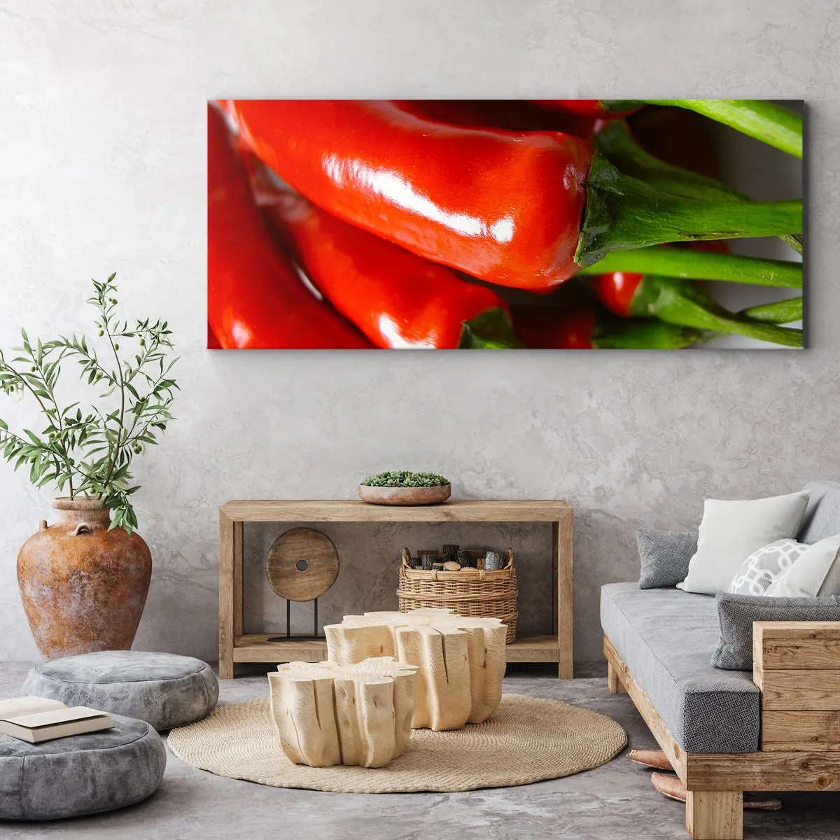 Canvastavla - Bild på duk - Saftiga, glänsande, släta - 100x40 cm