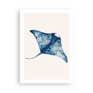 Affisch - Liv i blått - 50x70 cm
