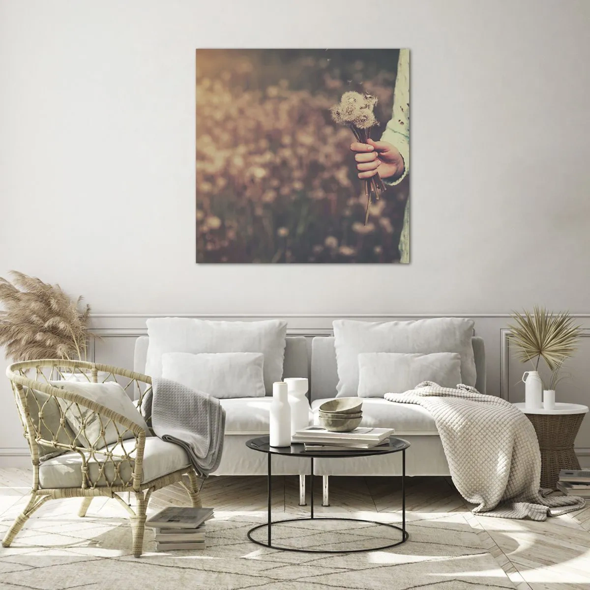 Glastavla - Bild på glas - Behåll dem - 70x70 cm