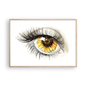 Affisch i ram av ljusek - Blick het som sommar - 100x70 cm