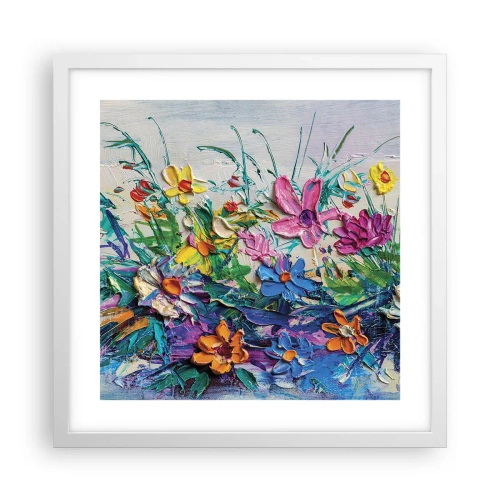 Affisch i vit ram - Icke stilleben - 40x40 cm