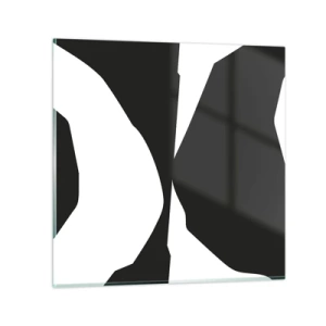 Glastavla - Bild på glas - Positiv-negativ - 70x70 cm