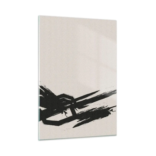 Glastavla - Bild på glas - En ostoppbar rörelse - 50x70 cm