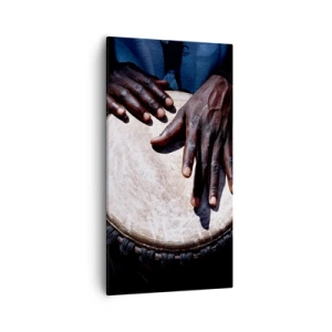 Canvastavla - Bild på duk - Lev efter din rytm - 55x100 cm