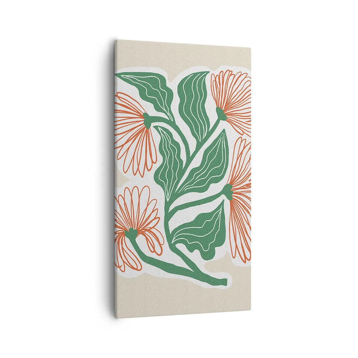 Canvastavla - Bild på duk - Folkligt och modernt - 55x100 cm