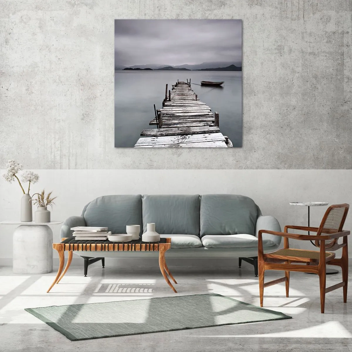 Glastavla - Bild på glas - Imorgon kan du ge dig iväg - 40x40 cm