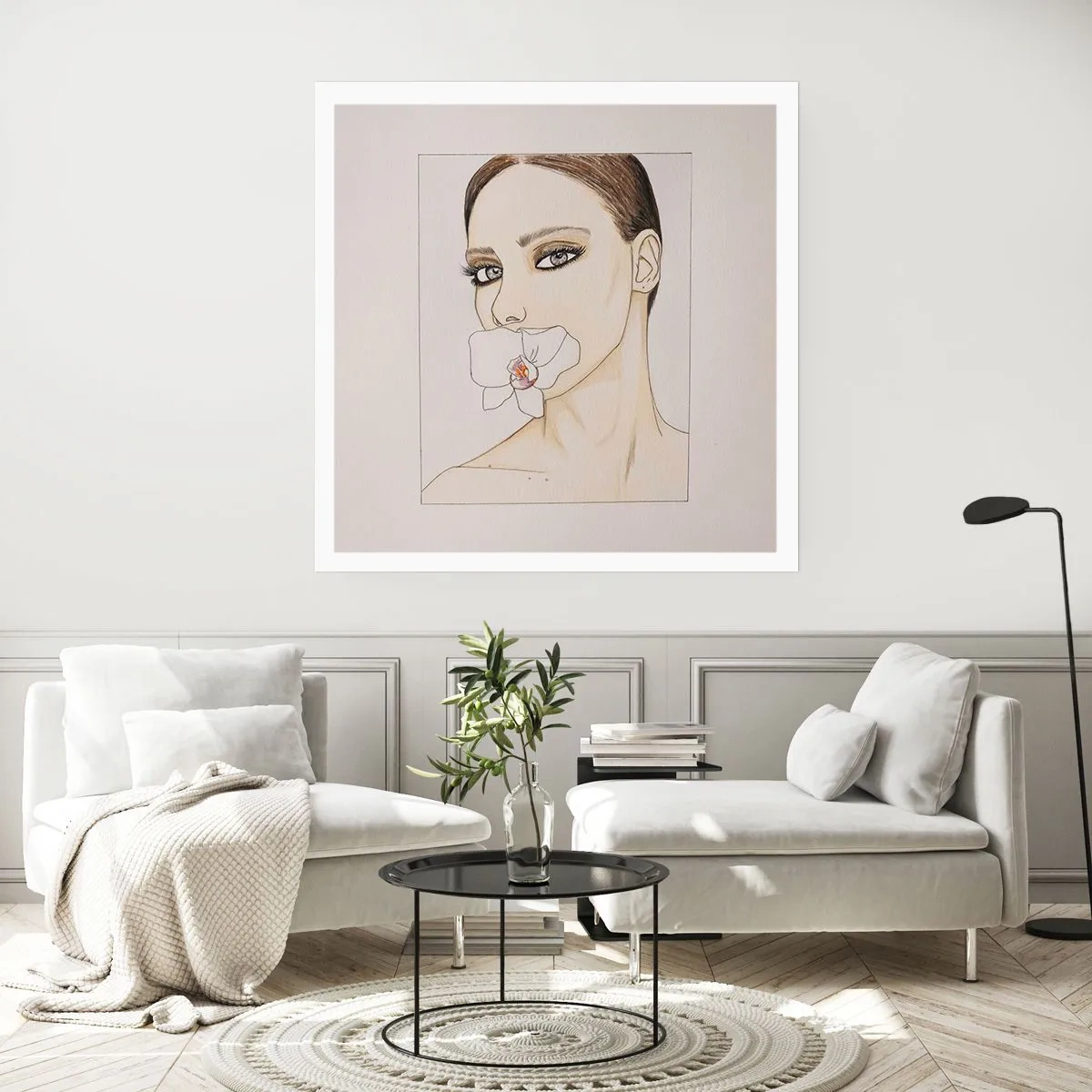 Affisch - Elegansens och skönhetens symbol - 60x60 cm