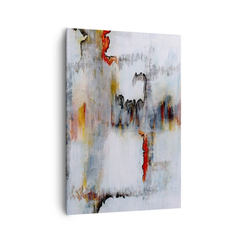 Canvastavla - Bild på duk - Med pinne på vatten - 70x100 cm