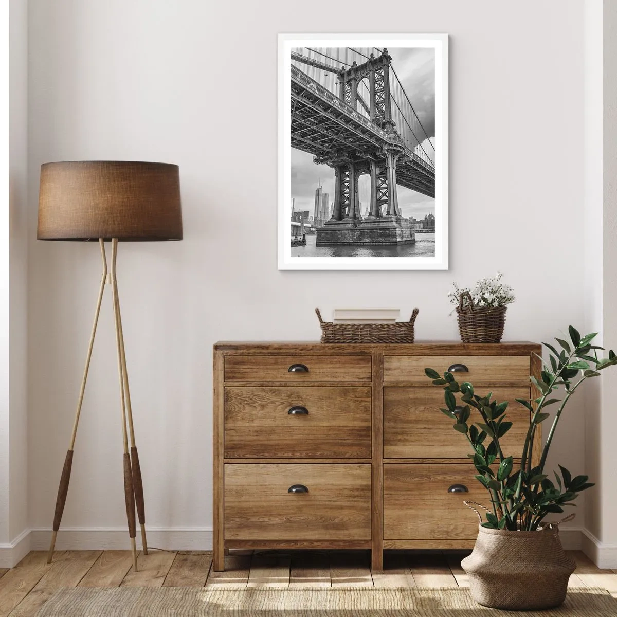 Affisch i vit ram - Till stadens hjärta - 30x40 cm