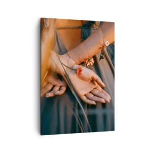 Canvastavla - Bild på duk - Bunden till naturen - 50x70 cm