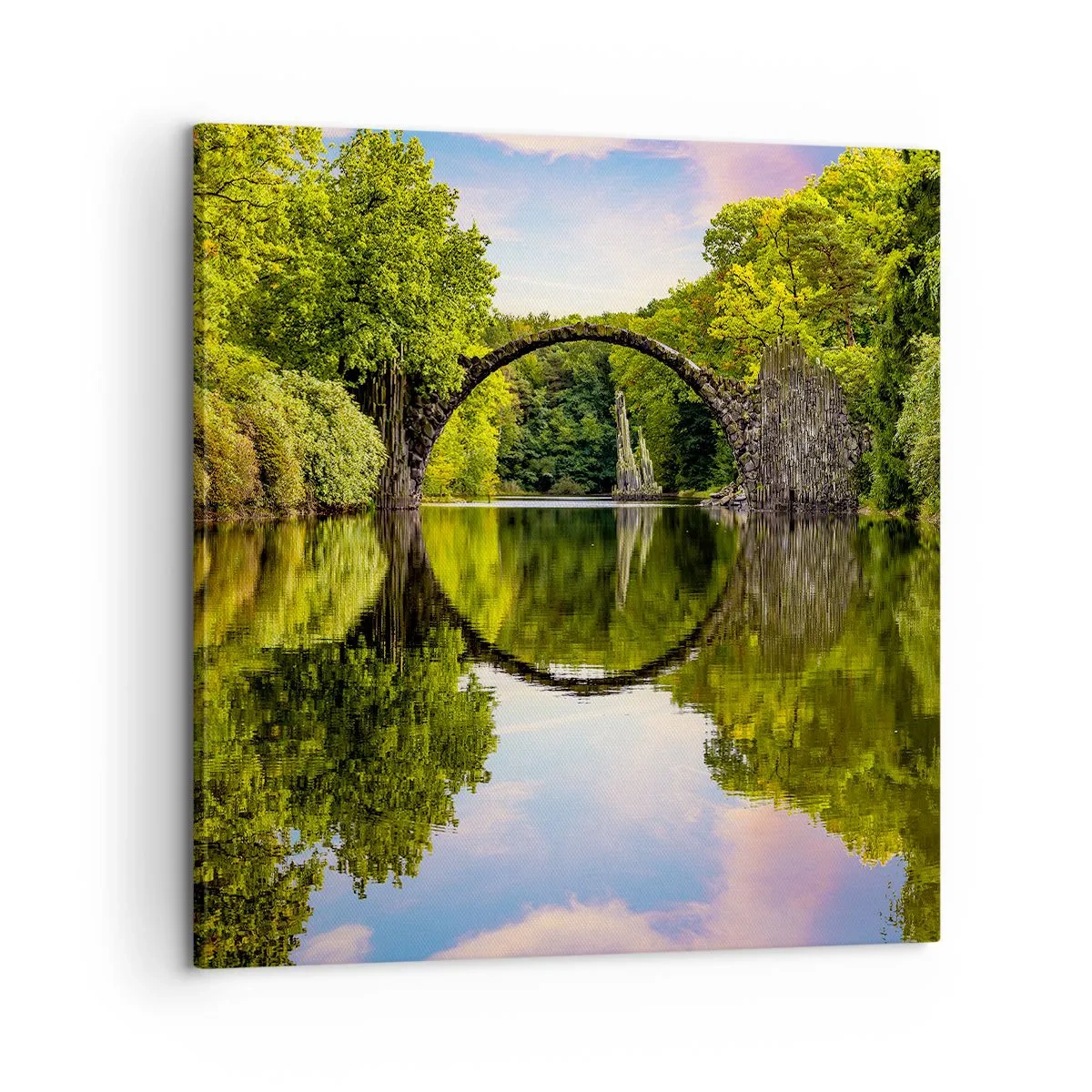Canvastavla - Bild på duk - På skarven mellan två världar - 60x60 cm