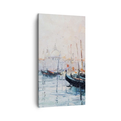 Canvastavla - Bild på duk - Bortom vatten, bortom dimma - 45x80 cm