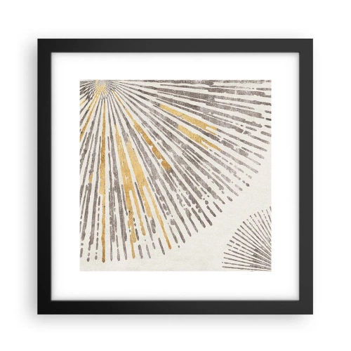 Affisch i svart ram - Radiens skönhet - 30x30 cm