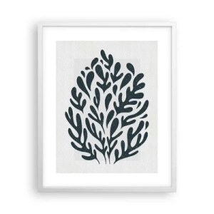 Affisch i vit ram - Naturens former - 40x50 cm