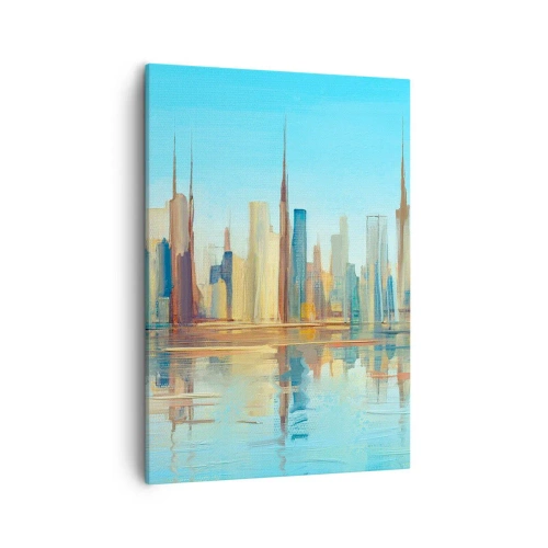 Canvastavla - Bild på duk - Solig metropol - 50x70 cm