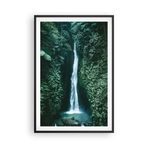 Affisch i svart ram - Tropisk spa - 61x91 cm