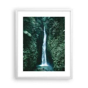 Affisch i vit ram - Tropisk spa - 40x50 cm