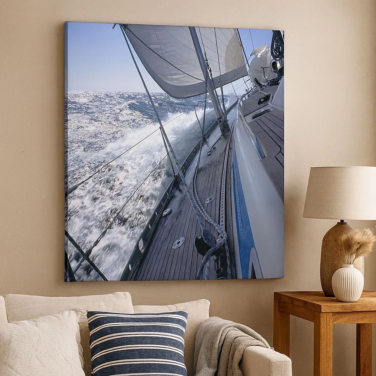 Canvastavla - Bild på duk - Jag vet hur det är att vara en fågel - 30x30 cm