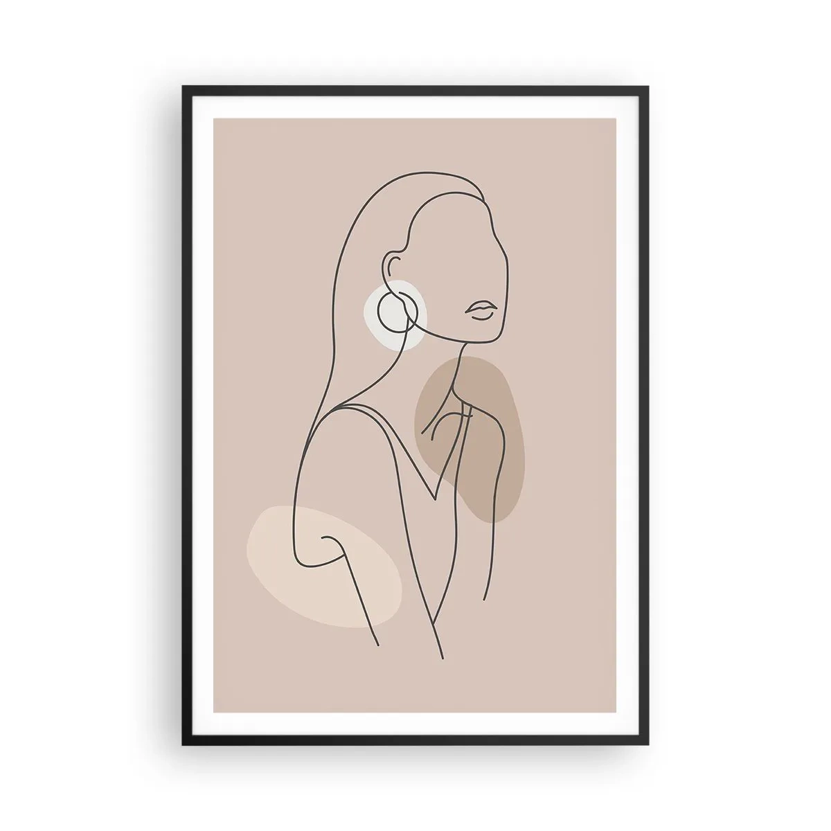 Affisch i svart ram - Flickaktighetens ikon - 70x100 cm