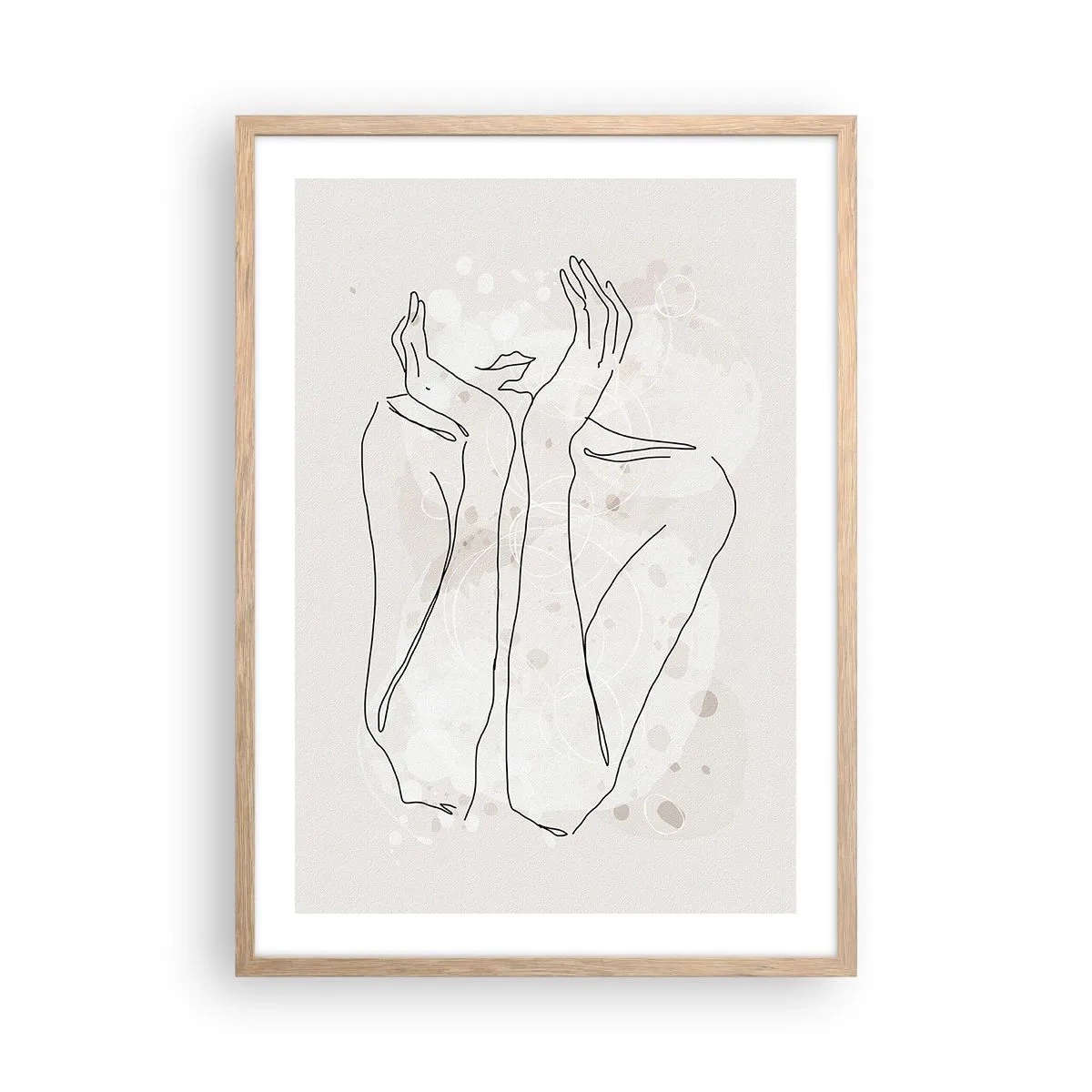 Affisch i ram av ljusek - Drömstund - 50x70 cm