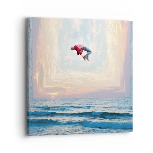 Canvastavla - Bild på duk - Till en annan dimension - 40x40 cm