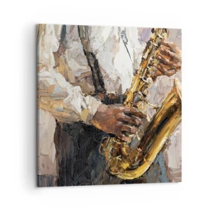 Canvastavla - Bild på duk - Dags för solo - 50x50 cm