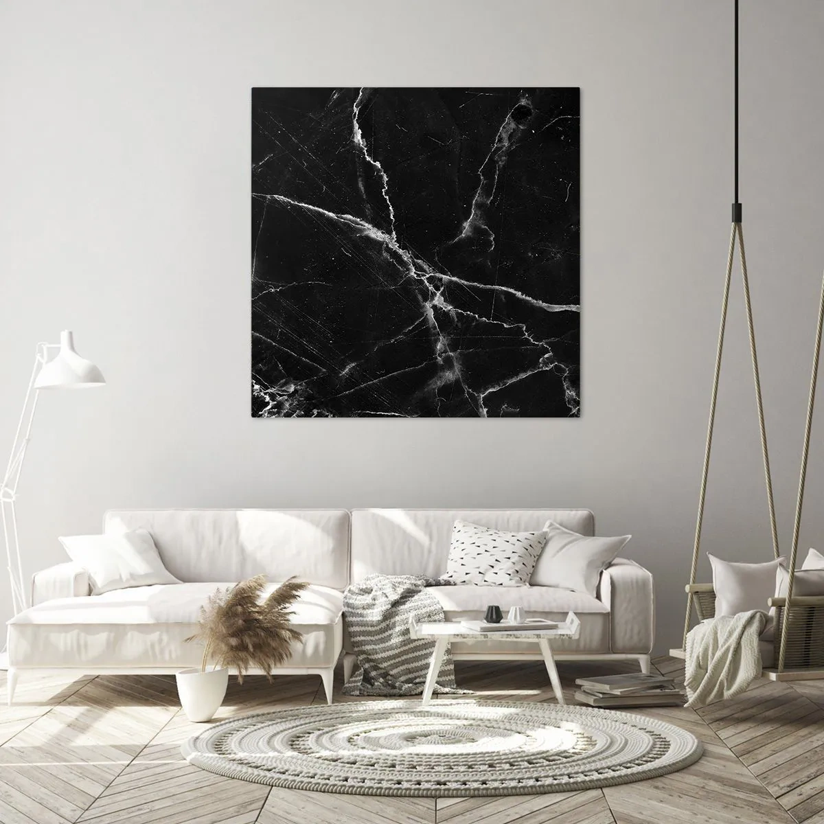 Canvastavla - Bild på duk - Stenens hemliga liv - 50x50 cm