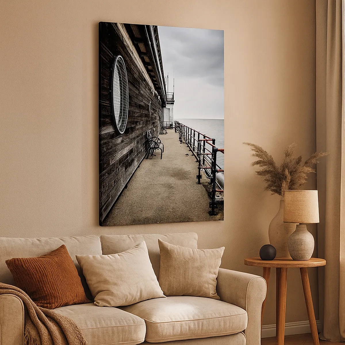 Canvastavla - Bild på duk - Tiden har stannat - 50x70 cm