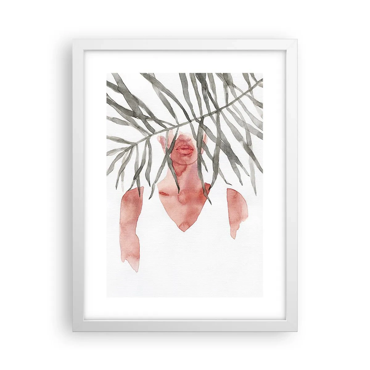 Affisch i vit ram - Tropikens dam - 30x40 cm