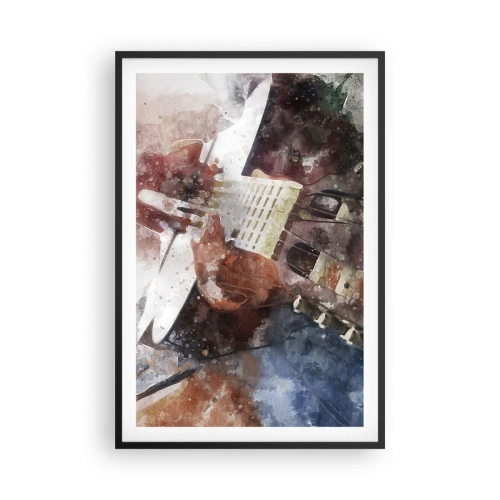 Affisch i svart ram - Vad tycker du om det? - 61x91 cm