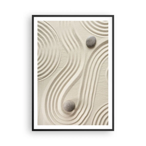 Affisch i svart ram - Värmens beröring - 70x100 cm