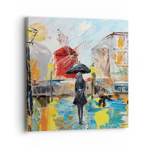 Canvastavla - Bild på duk - Parislegender - 40x40 cm