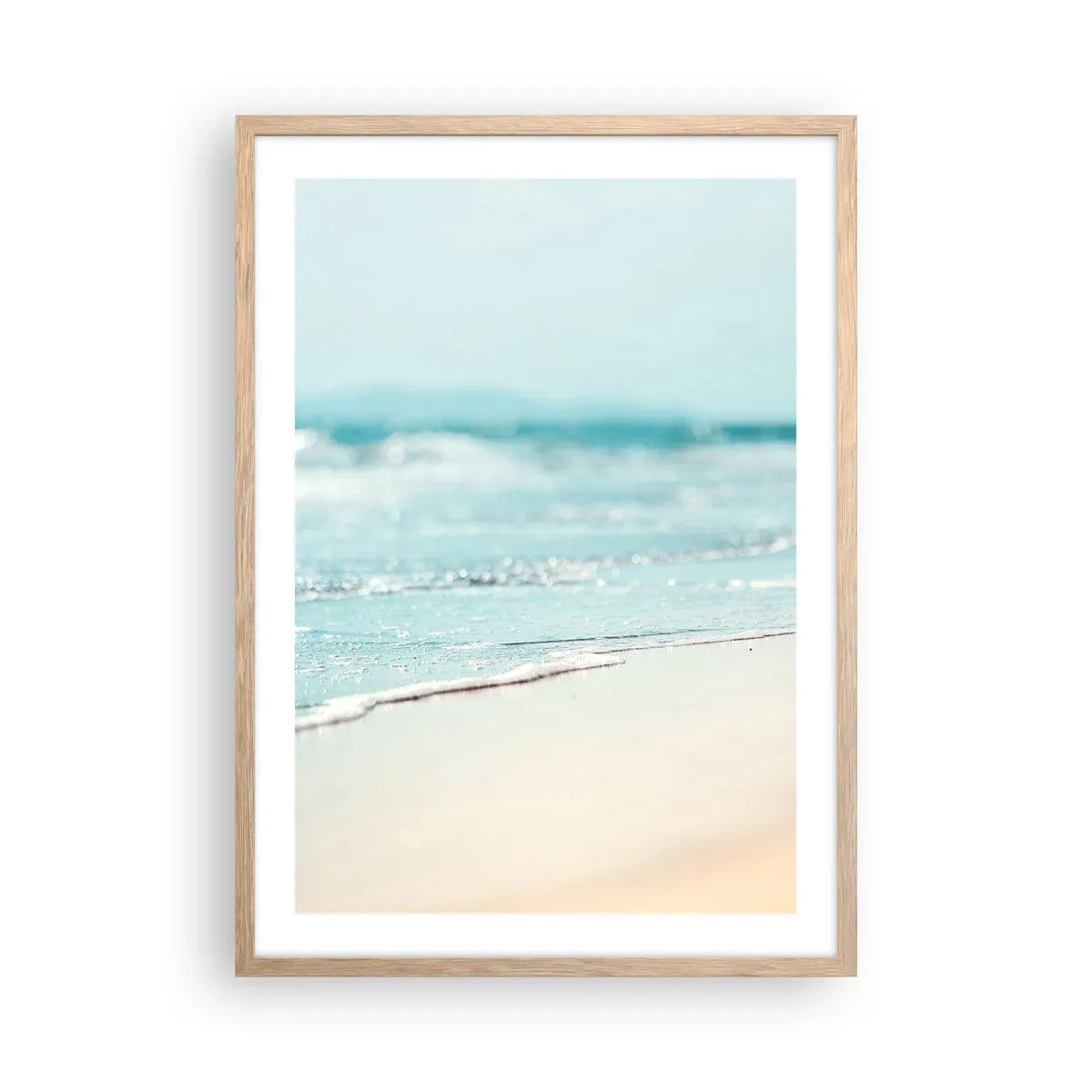 Affisch i ram av ljusek - Värme och brus - 50x70 cm