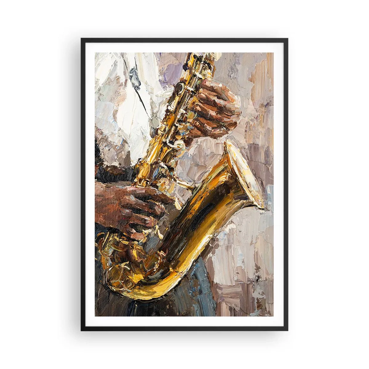 Affisch i svart ram - Dags för solo - 70x100 cm