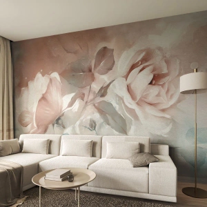 Fototapet Premium Canvas - Romantikens anda - Blommor, Romantisk, Rosor - 200x140 cm