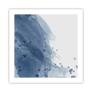 Affisch - Blå tyll - 50x50 cm