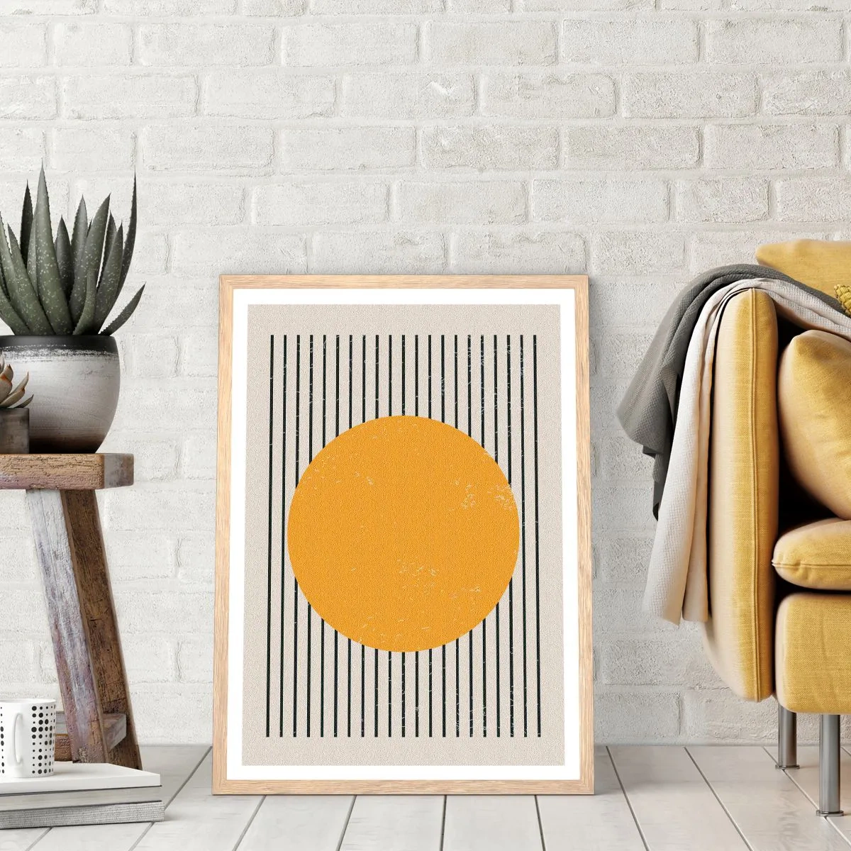 Affisch i ram av ljusek - Enkelhetens kraft - 50x70 cm