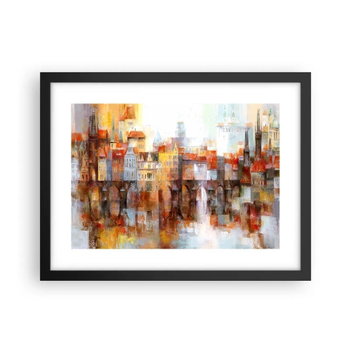 Affisch i svart ram - Vackert under bron - 40x30 cm
