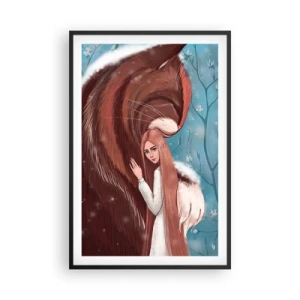 Affisch i svart ram - Välkommen till sagan - 61x91 cm