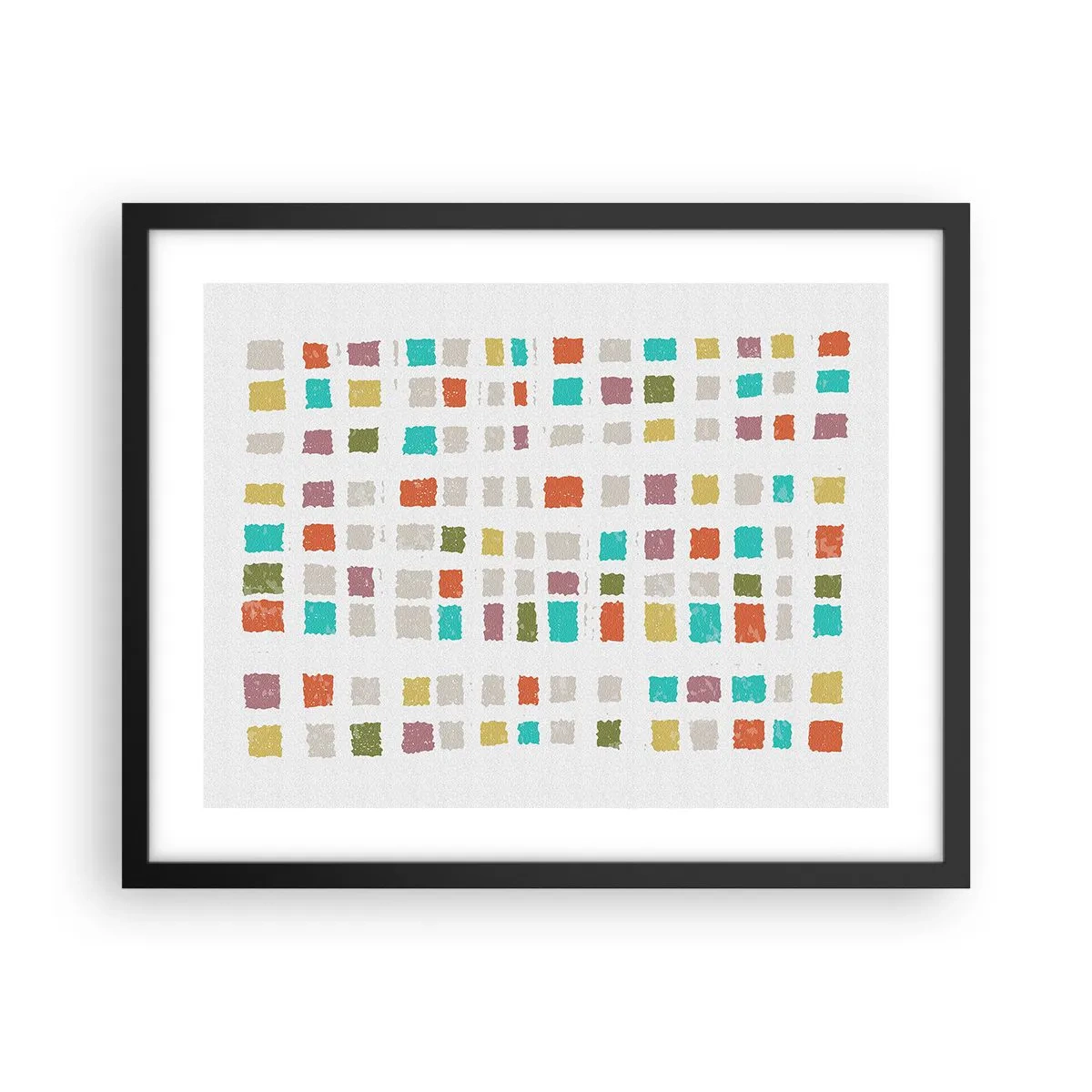 Affisch i svart ram - Ett okänt spel - 50x40 cm