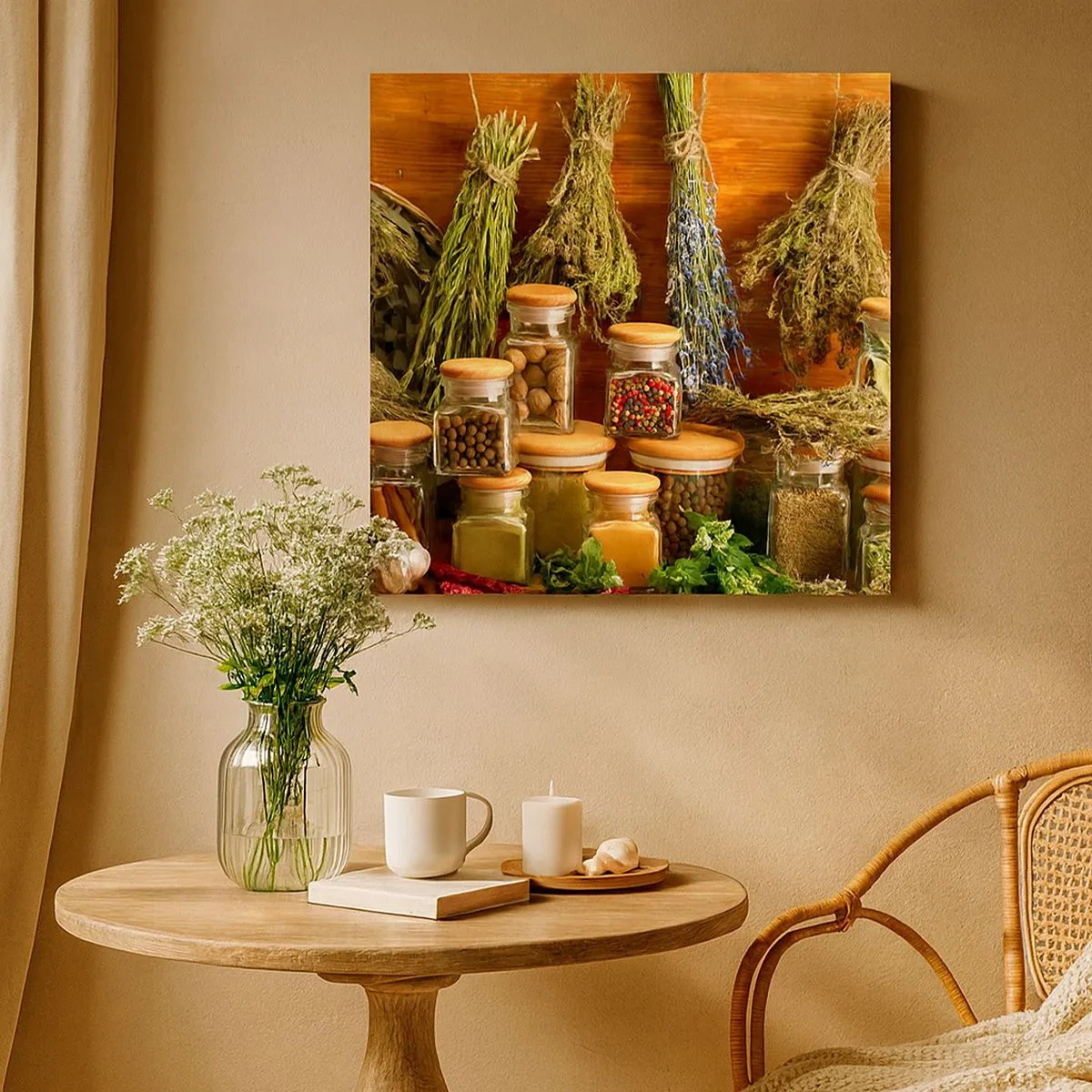 Canvastavla - Bild på duk - Trolldom i köket - 30x30 cm