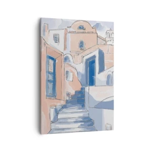 Canvastavla - Bild på duk - Exotisk stad - 50x70 cm
