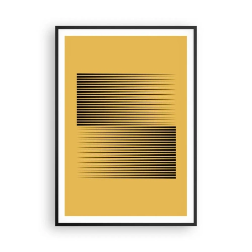 Affisch i svart ram - Motsatsernas kvadrat - 70x100 cm