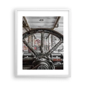 Affisch i vit ram - Fabrikens hemliga liv - 40x50 cm