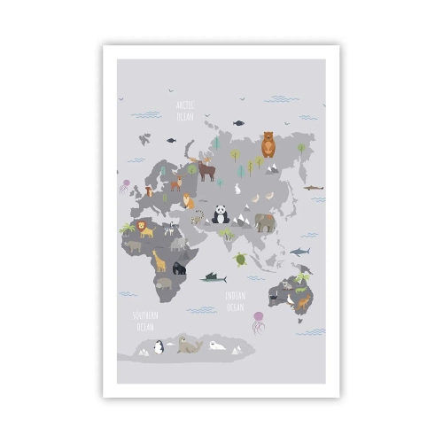 Affisch - Säg varifrån du är... - 61x91 cm